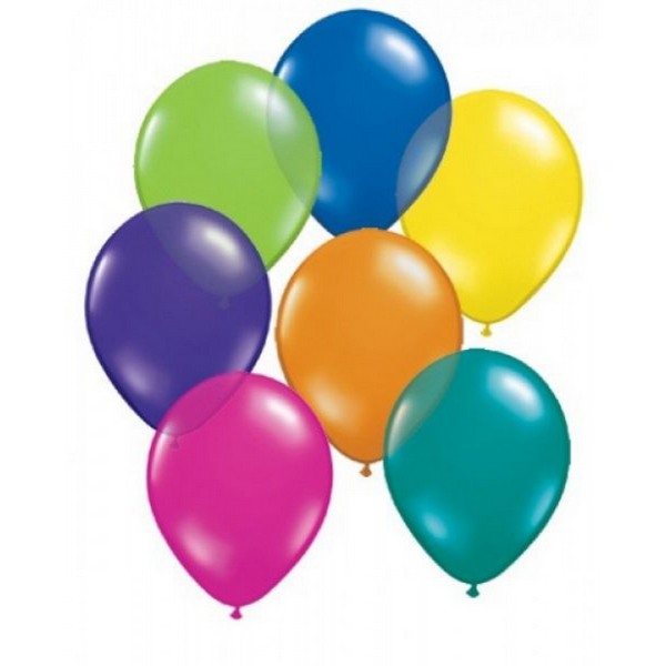 Värillisiä Ilmapalloja, 10", 1 pussi = 15 ilmapalloa